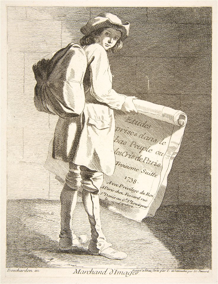 Études prises dans le bas peuple ou les Cris de Paris - Marchand d'Images