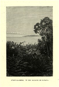 Édouard Riou - L'îlet de la Mère vu des sources de Rorata