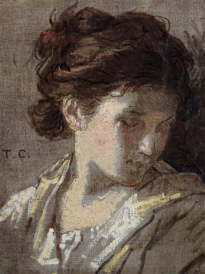 Étude de tête de jeune fille (Couture)