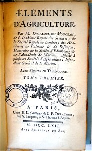 Éléments d'agriculture Duhamel 82403 duhamel du monceau
