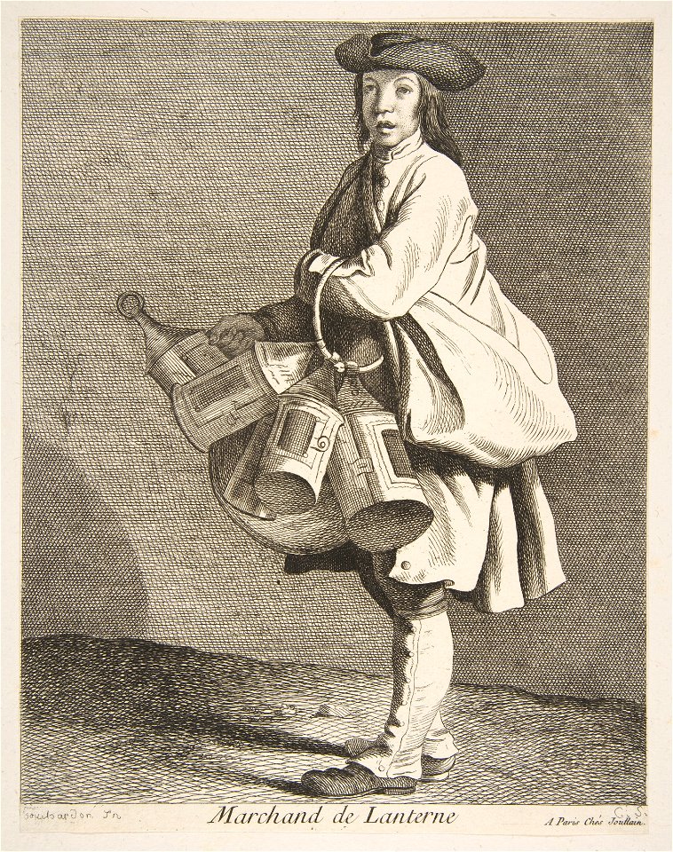 Études prises dans le bas peuple ou les Cris de Paris - Marchand de Lanterne