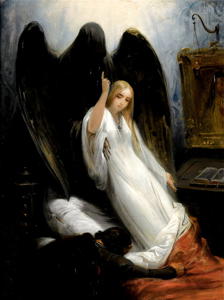 Émile Jean-Horace Vernet - Study of The Angel of Death