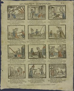 Ô jeugd! gy ziet hier ernst en spel, Behaagt dit printtafreel u wel, Ook tydverdryvende andre zaaken; Laat het dan uwen geest vermaaken-Catchpenny print-SMC K 0139