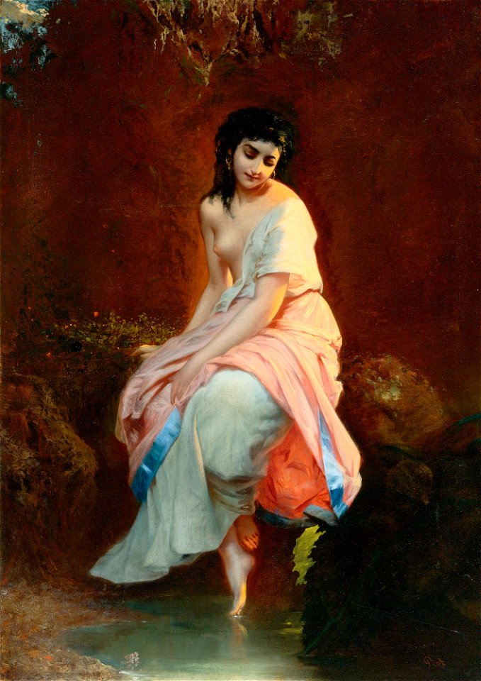 Étienne Adolphe Piot - The Bather