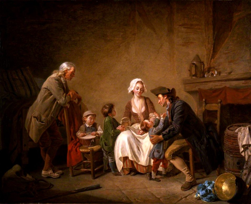Étienne Aubry (1745-1781) - Paternal Love - 62.10 - Barber Institute of Fine Arts