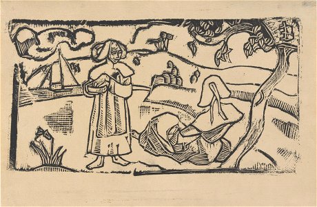 Émile Bernard Deux Bretonnes (Two Breton Women)