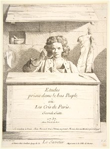 Études prises dans le bas peuple ou les Cris de Paris - Le Savetier