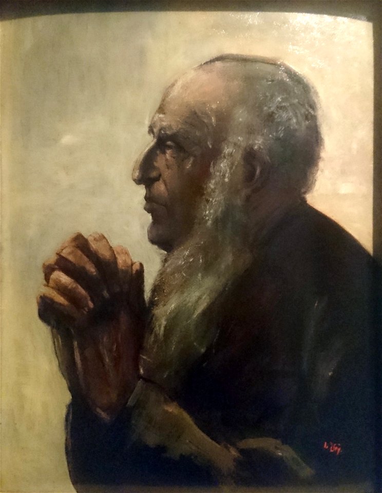 Étude d'homme de profil - Lesser Ury - Musée juif de Berlin