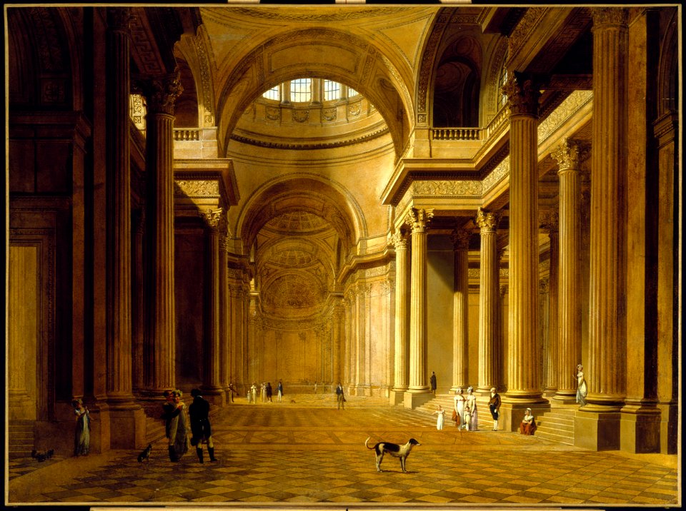 Étienne Bouhot - Vue intérieure du Panthéon - P14 - Musée Carnavalet