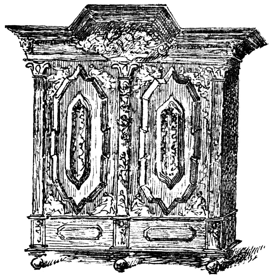 Östra Eneby kyrka, skåp i sakristian