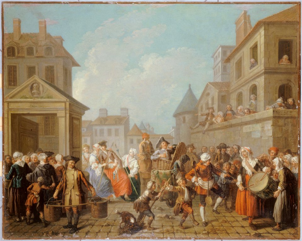 Étienne Jeaurat - Le Carnaval des rues de Paris - P1744 - Musée Carnavalet
