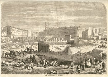 État actuel des travaux de l'Opéra