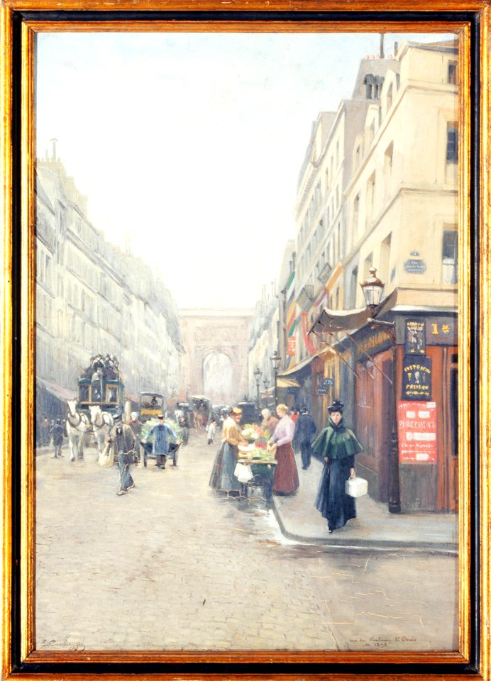 Émile Cambiaggio - La rue du Faubourg-Saint-Denis - P24 - Musée Carnavalet