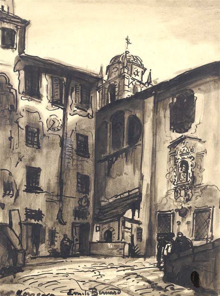 Émile Bernard - Genève, et le port (01)