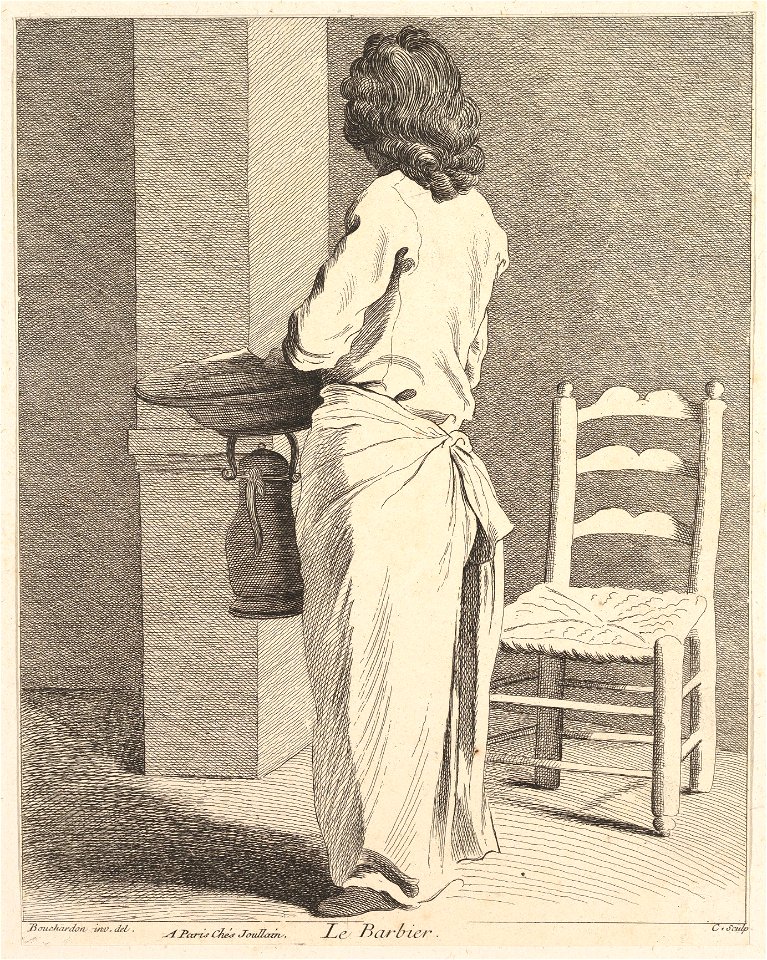 Études prises dans le bas peuple ou les Cris de Paris - Le Barbier
