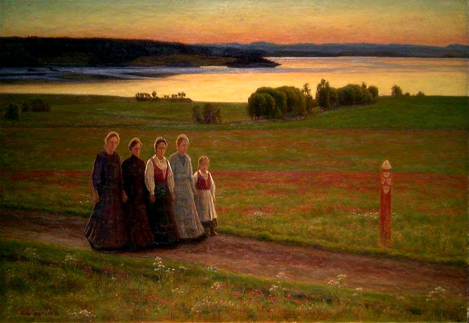 Einar Øfsti - Midsummer Night - NG.M.00694 - National Museum of Art, Architecture and Design
