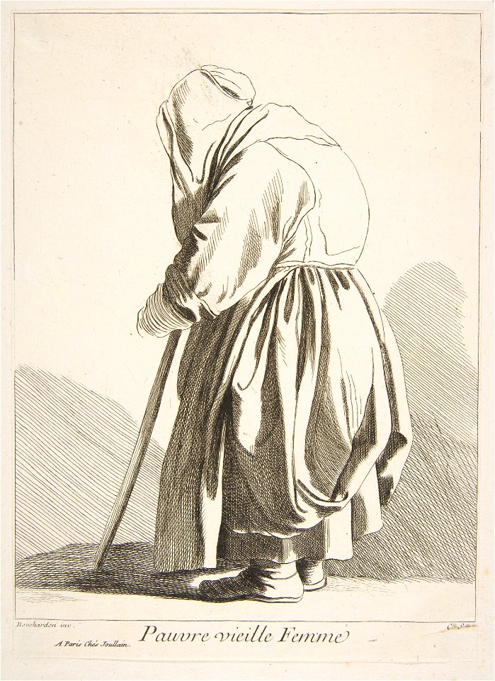 Études prises dans le bas peuple ou les Cris de Paris - Pauvre vieille Femme