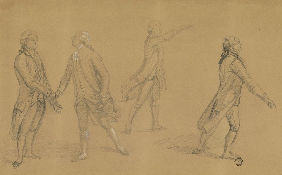 Études pour le tableau représentant l’assemblée de Vizille de 1788