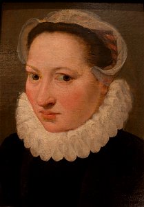 Étienne de Martellange - Portrait d'une femme âgée de vingt-quatre ans (huile sur bois, 1570)