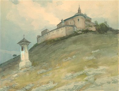 Ľudovít Čordák - Pohľad na hrad Krásnu Hôrku - K 292 - East Slovak Gallery