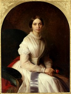 Överstinnan Ann Lovisa Lagerhjelm, f. af Geijerstam, 1824-1891 (Uno Troili) - Nationalmuseum - 18478