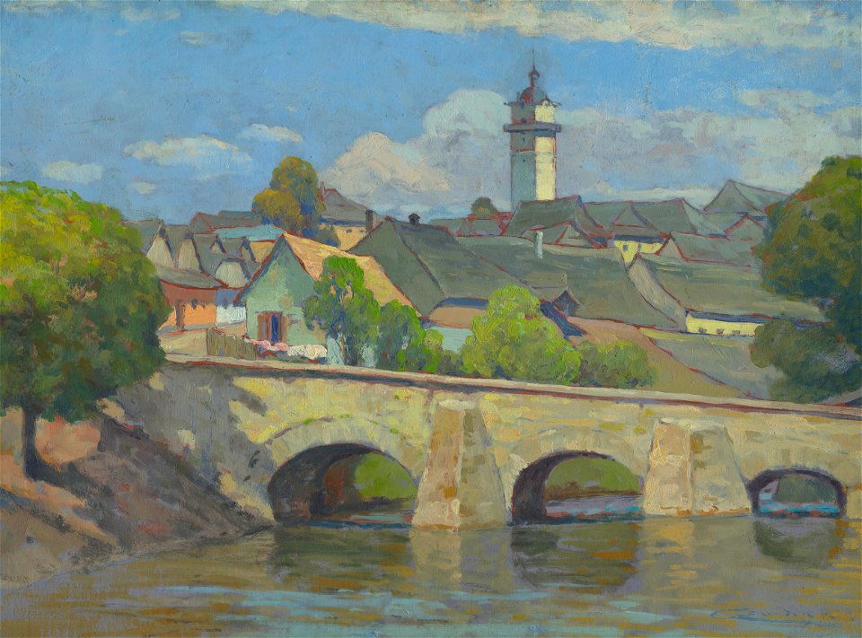 Ľudovít Čordák - Mestečko na Spiši - O 596 - East Slovak Gallery