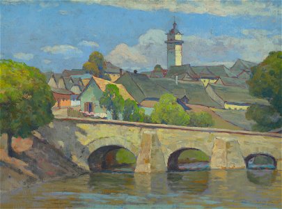 Ľudovít Čordák - Mestečko na Spiši - O 596 - East Slovak Gallery