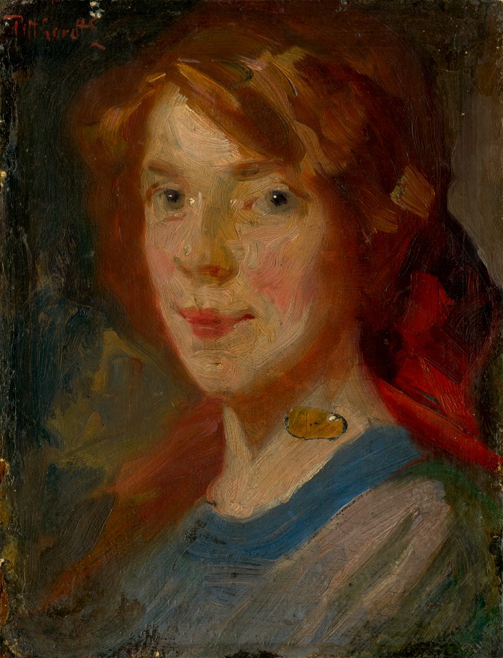 Ľudovít Pitthordt - Portrait of Daughter Irma - O 4094 - Slovak National Gallery