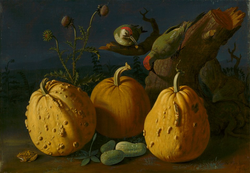 Štefan Michal-Vörös Izbighy - Still Life with Pumpkins and Cucumbers - O 3844 - Slovak National Gallery