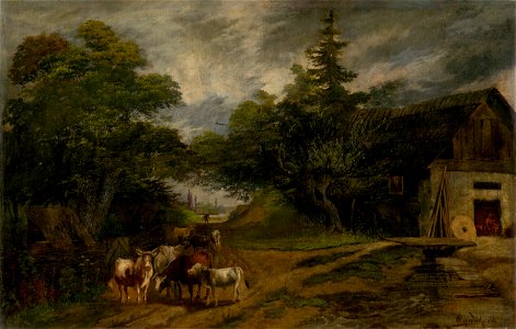 Ľudovít Čordák - Returning from Pasture - O 455 - Slovak National Gallery
