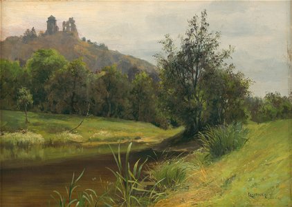 Ľudovít Čordák - Močarina pod Slaneckým hradom - O 1486 - East Slovak Gallery