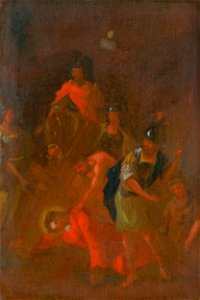 Štefan Schaller - Ježiš padá druhý raz pod krížom. Štúdia ku Kríž.ceste VII. - O 4123 - Slovak National Gallery