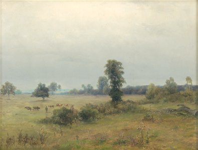 Ľudovít Čordák - Krajina s pasúcimi sa kravami - O 1085 - East Slovak Gallery