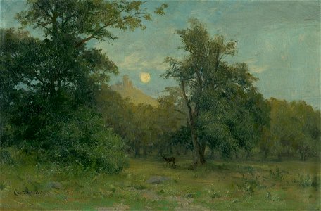 Ľudovít Čordák - Mesačná krajina so Slaneckým hradom - O 399 - Slovak National Gallery