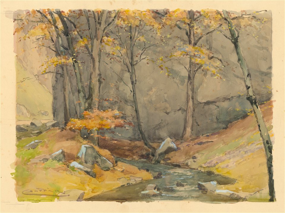 Ľudovít Čordák - Súmrak v Zádielskej doline - K 291 - East Slovak Gallery