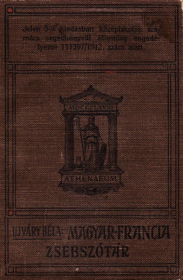 Újvári Béla Magyar-franczia zsebszótár