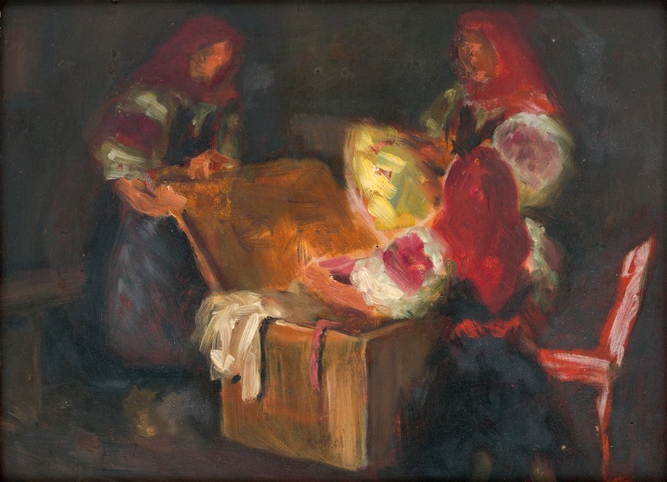Štefan Straka - Looking through a Hope Chest - O 531 - Slovak National Gallery