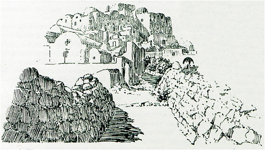 Άποψη του Εμπορειού στη Σαντορίνη - Perilla Francesco - 1935