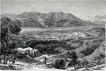 Η Σπάρτη, όπως φαινόταν παλία από τις Θεράπνες Δεξιά η ακρόπολη κα - Falke Jacob Von - 1887