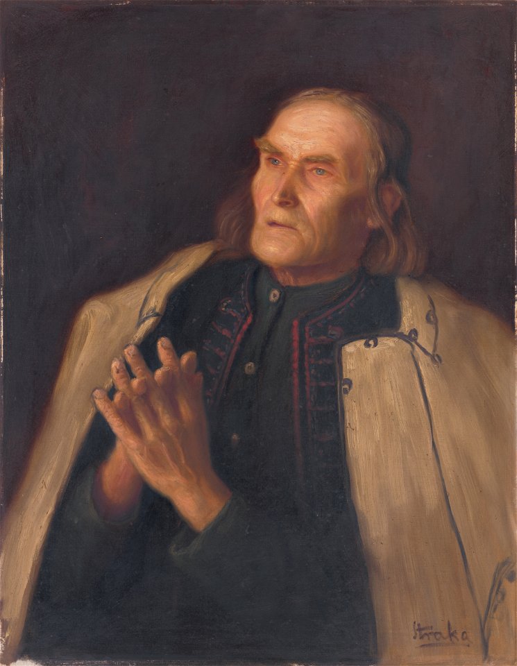 Štefan Straka - Praying Peasant - O 3272 - Slovak National Gallery