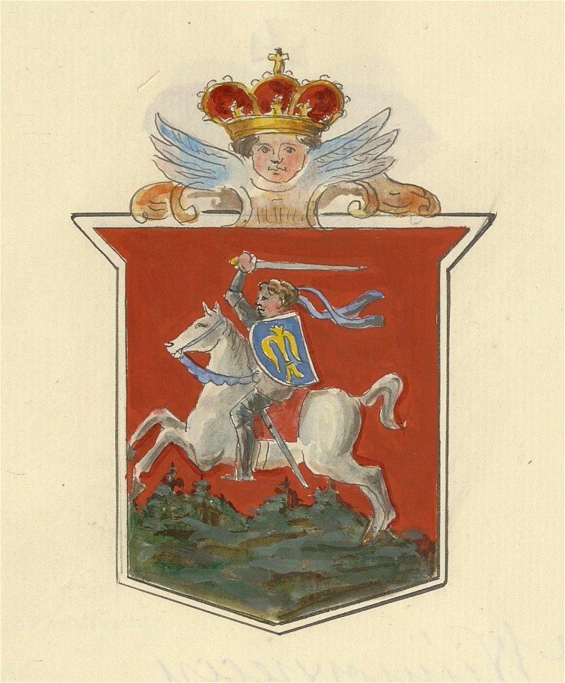 Žygimont Vaza, Pahonia. Жыгімонт Ваза, Пагоня (B. Starzyński, 1875-1900)