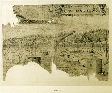 Άποψη τμήματος της Βοσπόριας Άκρας με το ανάκτορο του Τοπκαπί - Lorck Melchior - 1559