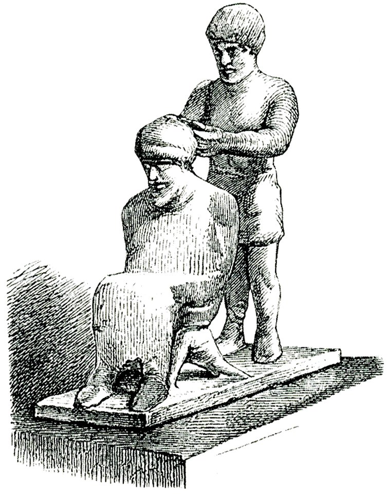 Κουρέας Ταναγραίο σύμπλεγμα από πηλό - Falke Jacob Von - 1887