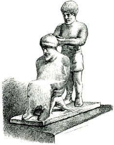 Κουρέας Ταναγραίο σύμπλεγμα από πηλό - Falke Jacob Von - 1887