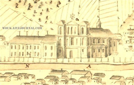 Škłoŭ, Staroje Miesta, Daminikanski. Шклоў, Старое Места, Дамініканскі (J. Fontana, 1769-78)