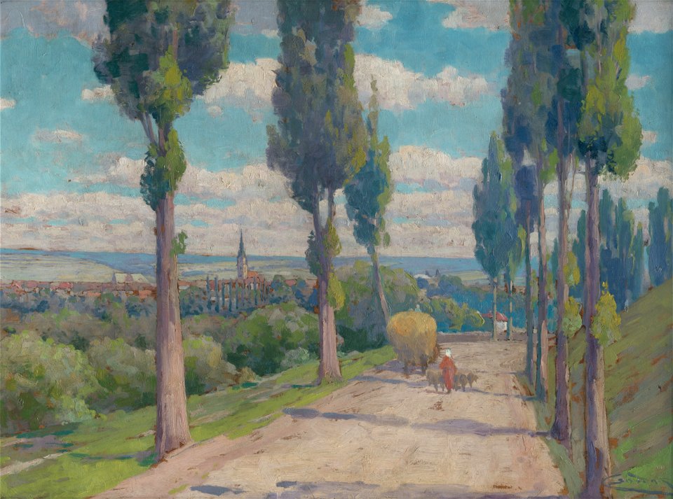 Ľudovít Čordák - Pohľad na Spišskú Novú Ves - M 375 - Gallery of Spiš Artists