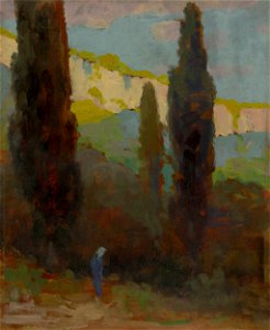 Ľudovít Čordák - Topole pri ceste - O 1404 - East Slovak Gallery