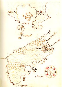 Χάρτης της Σύμης και της Ρόδου - Millo Antonio - 1582-1591