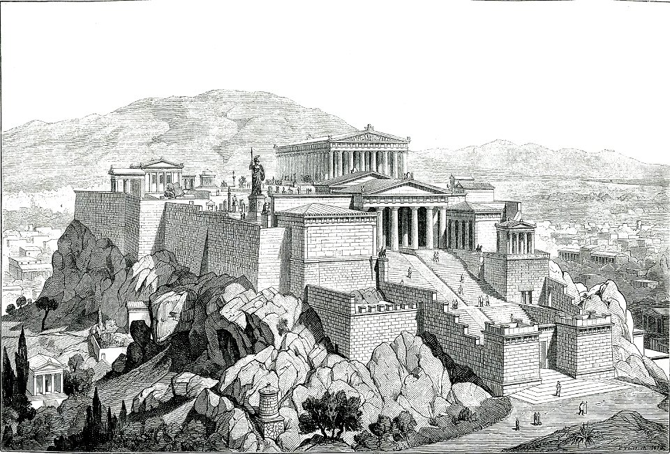 Η Ακρόπολη της Αθήνας, όπως ήταν στην αρχαιότητα - Falke Jacob Von - 1887