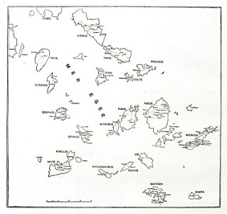 Χάρτης των Κυκλάδων - Perilla Francesco - 1935